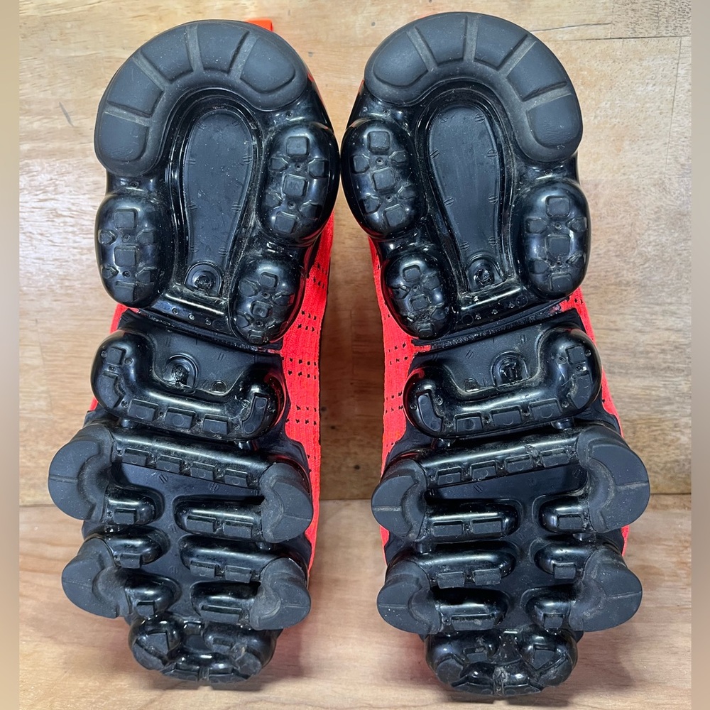 Nike Air VaporMax Flyknit 3 Womens Sz 7 (5.5Y) Shoes Sneakers Crimson Black - Picture 10 of 15